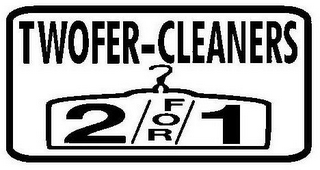 TWOFER-CLEANERS 2 FOR 1 logo