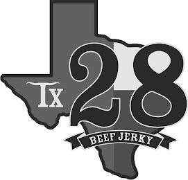 TX 28 BEEF JERKY logo