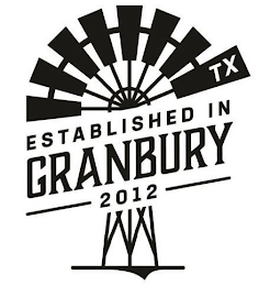 TX ESTABLISHED IN GRANBURY 2012 logo