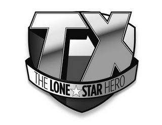 TX THE LONE STAR HERO logo