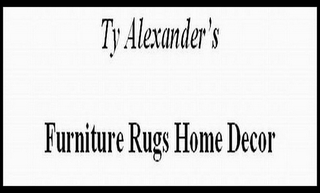 TY ALEXANDERS FURNITURE RUGS HOME DECOR logo
