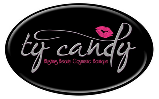 TY CANDY BLUSHING BEAUTY COSMETIC BOUTIQUE logo