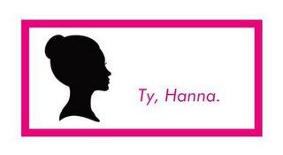 TY, HANNA. logo
