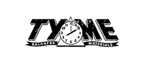 TY ME BALANCED MATERIALS logo