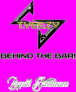 T.YEEZY BEHIND THE BAR! LIQUID EXCELLENCE logo
