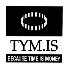 TYM.IS BECAUSE TIME IS MONEY logo