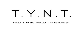 T.Y.N.T. TRULY YOU NATURALLY TRANSFORMED logo