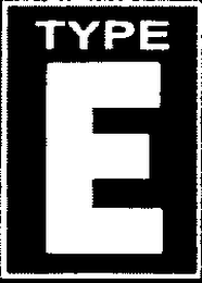 TYPE E logo