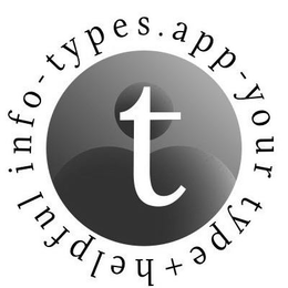 TYPES.APP - YOUR TYPE + HELPFUL INFO - T logo