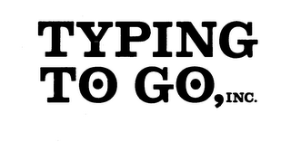 TYPING TO GO, INC. logo