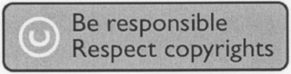 U BE RESPONSIBLE RESPECT COPYRIGHTS logo