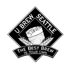 U BREW SEATTLE THE BEST BREW IS YOUR OWN logo