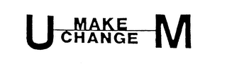 U MAKE CHANGE M logo