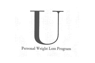 U PERSONAL WEIGHT LOSS PROGRAM logo