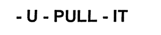 U PULL IT logo