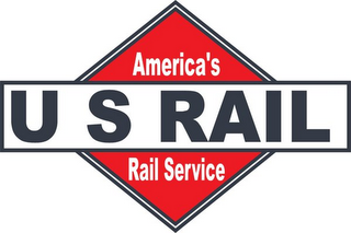 U S RAIL AMERICA'S RAIL SERVICE logo