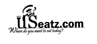 U SEATZ.COM WHERE DO YOU WANT TO EAT TODYAY? logo