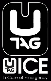 U TAG U TAG ICE IN CASE OF EMERGENCY logo