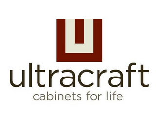 U ULTRACRAFT CABINETS FOR LIFE logo