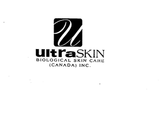 U ULTRASKIN BIOLOGICAL SKIN CARE (CANADA) INC. logo