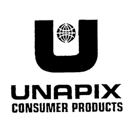 U UNAPIX CONSUMER PRODUCTS logo