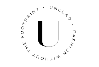 U UNCLAD FASHION WITHOUT THE FOOTPRINT logo