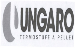 U UNGARO TERMOSTUFE A PELLET logo