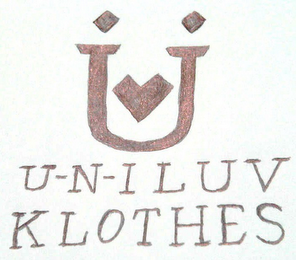 U UNI LUV KLOTHES logo