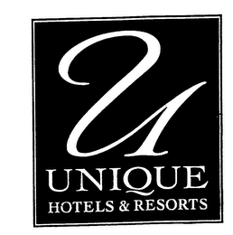 U UNIQUE HOTELS & RESORTS logo