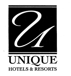 U UNIQUE HOTELS & RESORTS logo
