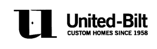 U UNITED-BILT CUSTOM HOMES SINCE 1958 logo