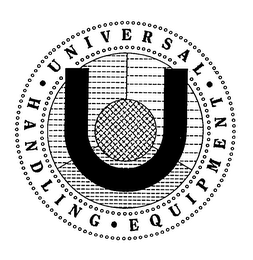 U UNIVERSAL HANDLING EQUIPMENT logo