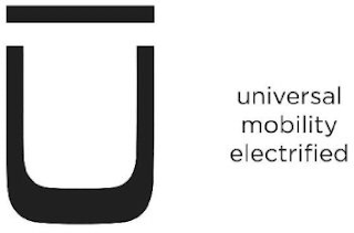 U UNIVERSAL MOBILITY ELECTRIFIED logo