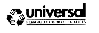 U UNIVERSAL REMAUFACTURING SPECIALISTS logo