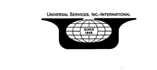 U UNIVERSAL SERVICES, INC.-INTERNATIONAL SINCE 1946 logo