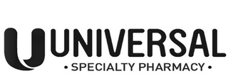 U UNIVERSAL · SPECIALTY PHARMACY · logo