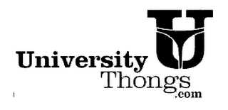 U UNIVERSITY THONGS.COM logo