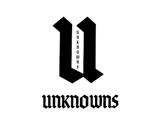 U UNKNOWNS UNKNOWNS logo