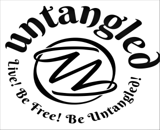 U UNTANGLED LIVE! BE FREE! BE UNTANGLED! logo