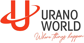 U URANO WORLD WHERE THINGS HAPPEN logo