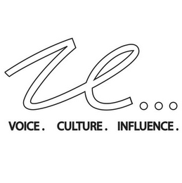 U... VOICE. CULTURE. INFLUENCE. logo