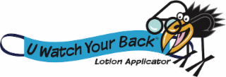 U WATCH YOUR BACK LOTION APPLICATOR logo