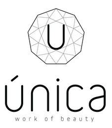 U ÚNICA WORK OF BEAUTY logo