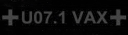 + U07.1 VAX + logo
