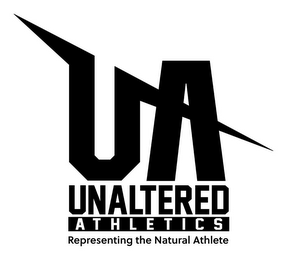 UA UNALTERED ATHLETICS REPRESENTING THENATURAL ATHLETE