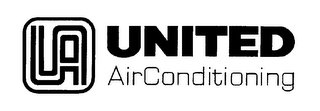 UA UNITED AIRCONDITIONING logo