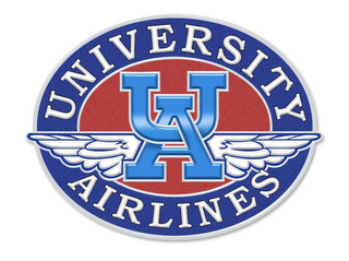 UA UNIVERSITY AIRLINES logo