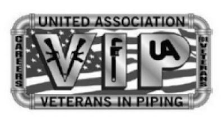 UA VIP UNITED ASSOCIATION VETERANS IN PIPING CAREERS FOR VETERANS logo