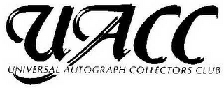 UACC UNIVERSAL AUTOGRAPH COLLECTORS CLUB logo