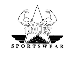 UACES USA SPORTSWEAR logo